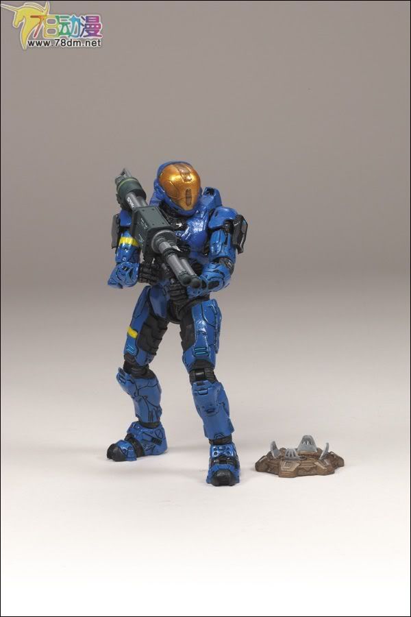 麦克法兰系列玩具 游戏与动画系列 光环2009装备版第2弹 SPARTAN SOLDIER EVA (BLUE)