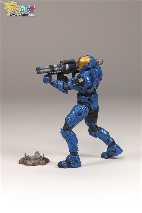 麦克法兰系列玩具 游戏与动画系列 光环2009装备版第2弹 SPARTAN SOLDIER EVA (BLUE)