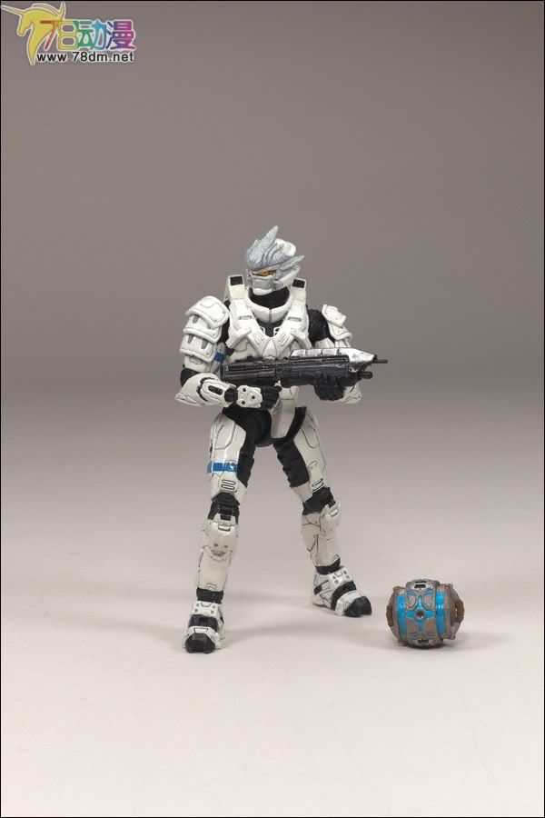 麦克法兰系列玩具 游戏与动画系列 光环2009装备版第2弹 SPARTAN SOLDIER HAYABUSA (WHITE)