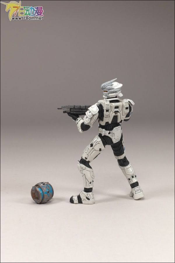 麦克法兰系列玩具 游戏与动画系列 光环2009装备版第2弹 SPARTAN SOLDIER HAYABUSA (WHITE)