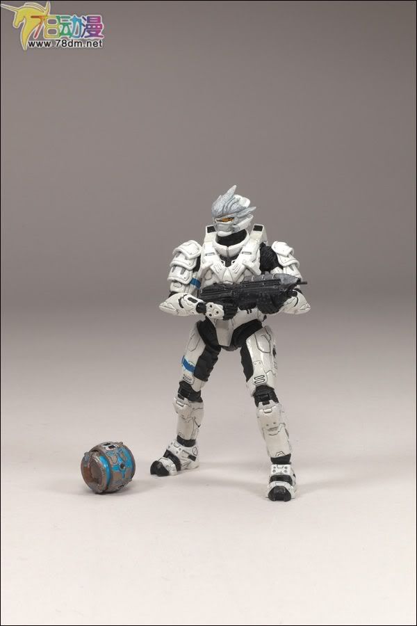 麦克法兰系列玩具 游戏与动画系列 光环2009装备版第2弹 SPARTAN SOLDIER HAYABUSA (WHITE)