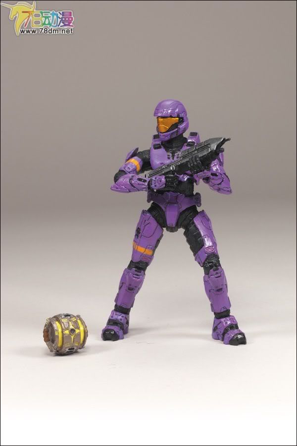 麦克法兰系列玩具 游戏与动画系列 光环2009装备版第2弹 SPARTAN SOLDIER ODST (VIOLET)