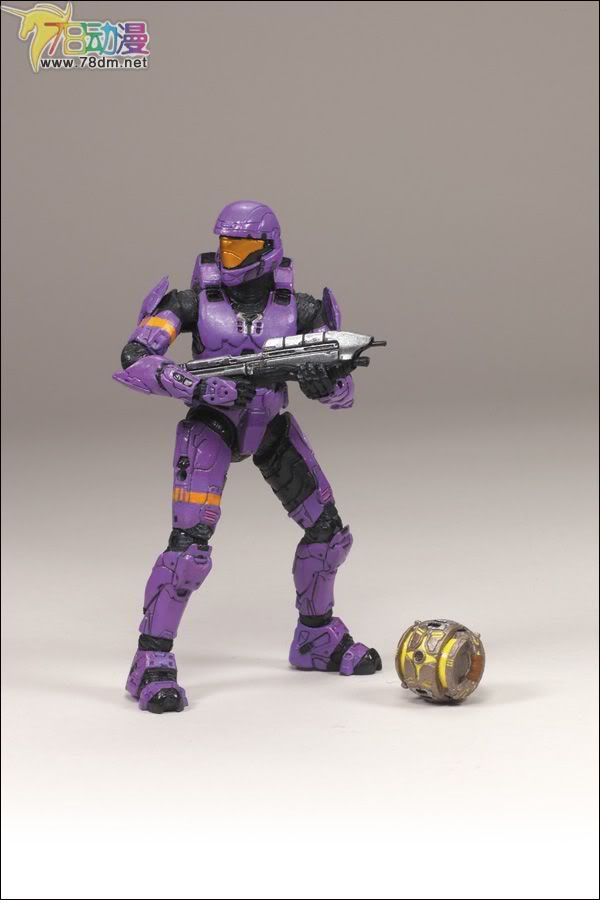 麦克法兰系列玩具 游戏与动画系列 光环2009装备版第2弹 SPARTAN SOLDIER ODST (VIOLET)