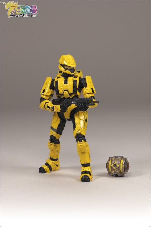 麦克法兰系列玩具 游戏与动画系列 光环2009装备版第2弹 SPARTAN SOLDIER SCOUT (YELLOW)