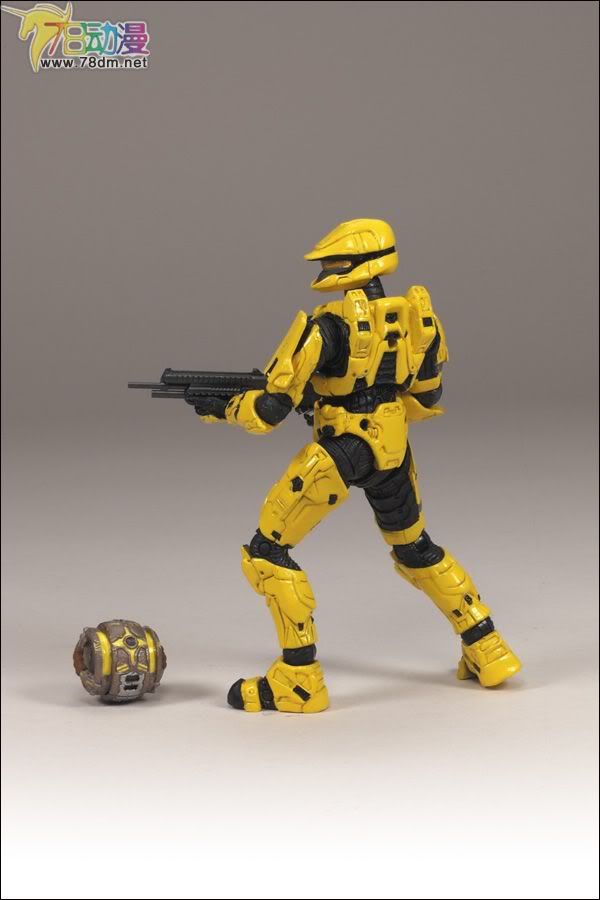 麦克法兰系列玩具 游戏与动画系列 光环2009装备版第2弹 SPARTAN SOLDIER SCOUT (YELLOW)