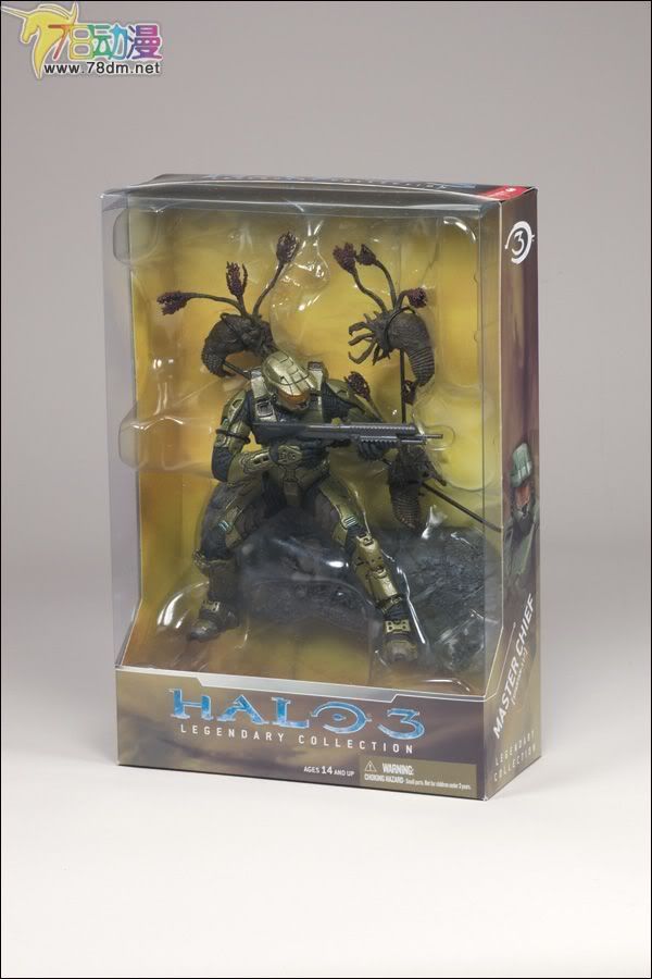 麦克法兰系列玩具 游戏与动画系列 光环3 LEGENDARY COLLECTION  MASTER CHIEF