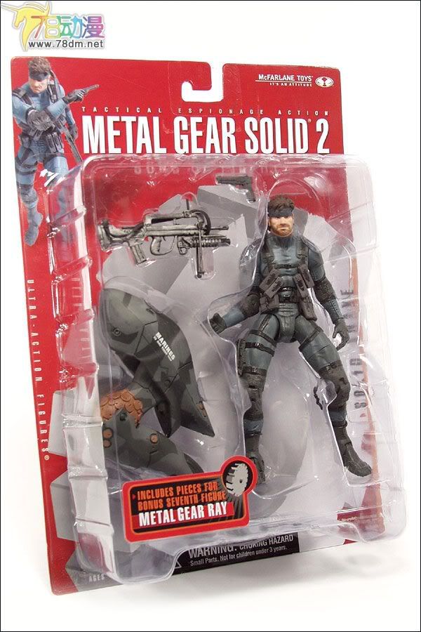 麦克法兰系列玩具 游戏与动画系列 合金装备2 SOLID SNAKE