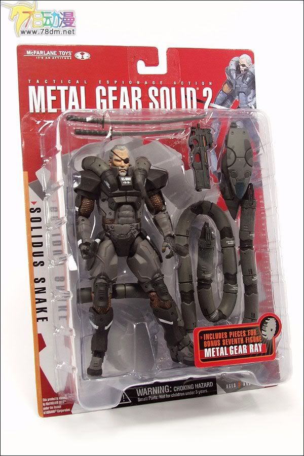 麦克法兰系列玩具 游戏与动画系列 合金装备2 SOLIDUS SNAKE