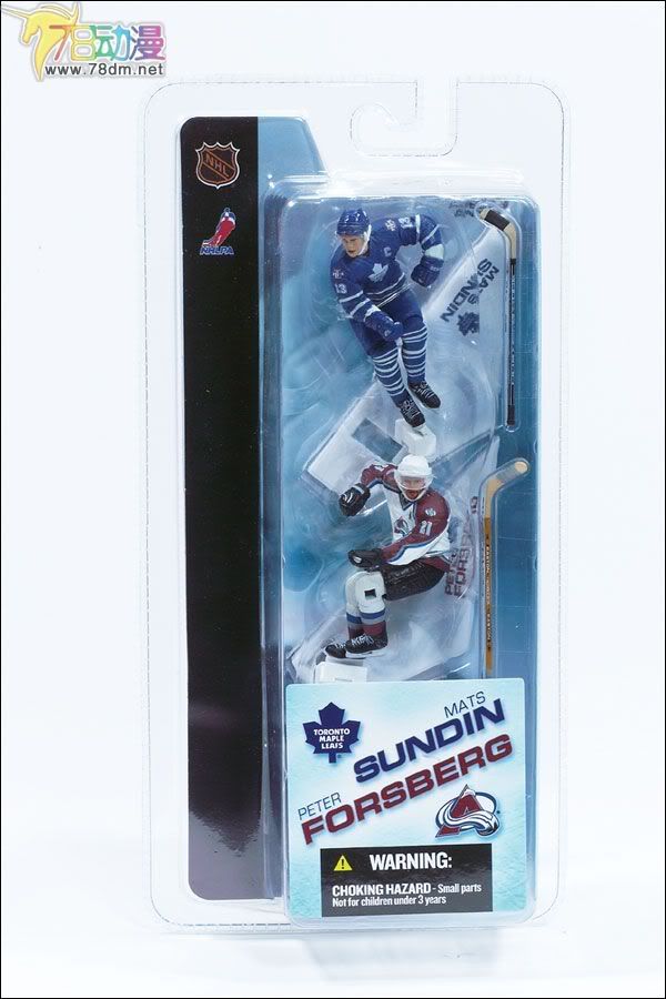 麦克法兰系列玩具 NHL美国冰球联赛系列 3寸NHL系列第1代 PETER FORSBERG/MATS SUNDIN