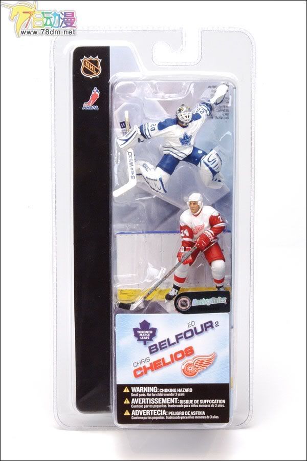 麦克法兰系列玩具 NHL美国冰球联赛系列 3寸NHL系列第2代 ED BELFOUR/CHRIS CHELIOS