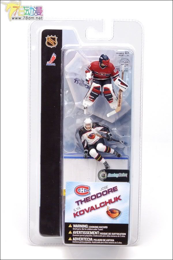 麦克法兰系列玩具 NHL美国冰球联赛系列 3寸NHL系列第2代 JOSE THEODORE/ILYA KOVALCHUK
