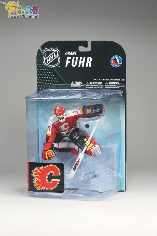 麦克法兰系列玩具 NHL美国冰球联赛系列 NHL第19代 GRANT FUHR (CALGARY FLAMES)