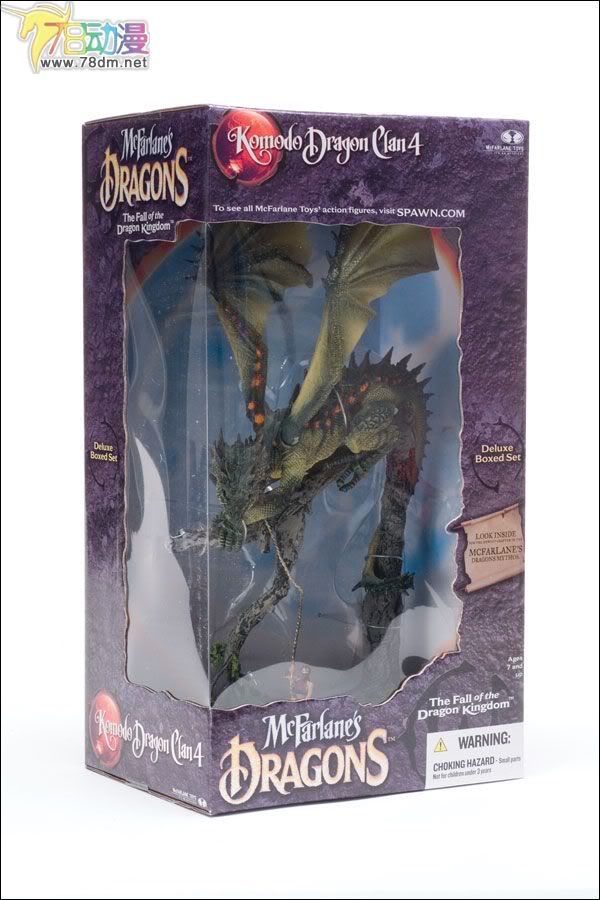 麦克法兰系列玩具 龙之国度系列 KOMODO DRAGON CLAN 4 DELUXE BOXED SET  科莫多龙4豪华大盒版