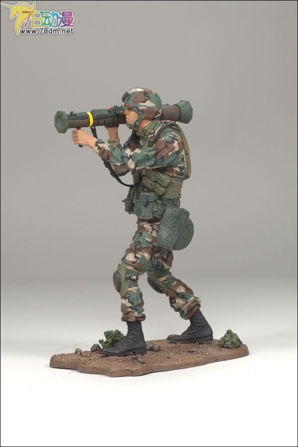 麦克法兰系列玩具 兵人系列 3寸麦克法兰兵人 第一代 ARMY INFANTRY AT-4 AT-4步兵