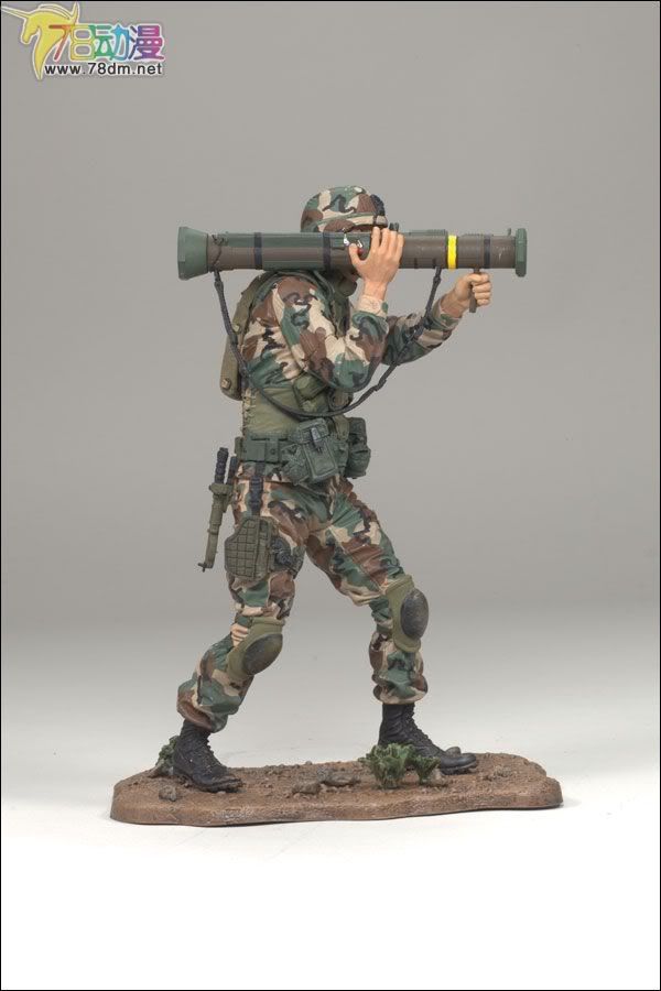 麦克法兰系列玩具 兵人系列 3寸麦克法兰兵人 第一代 ARMY INFANTRY AT-4 AT-4步兵