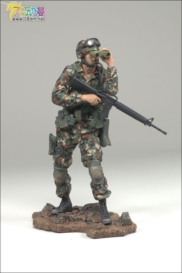 麦克法兰系列玩具 兵人系列 3寸麦克法兰兵人 第2代 ARMY INFANTRY 2  步兵