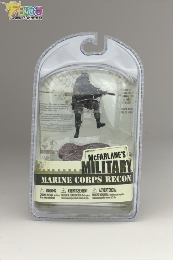 麦克法兰系列玩具 兵人系列 3寸麦克法兰兵人 第2代 MARINE CORPS RECON  海军陆战队