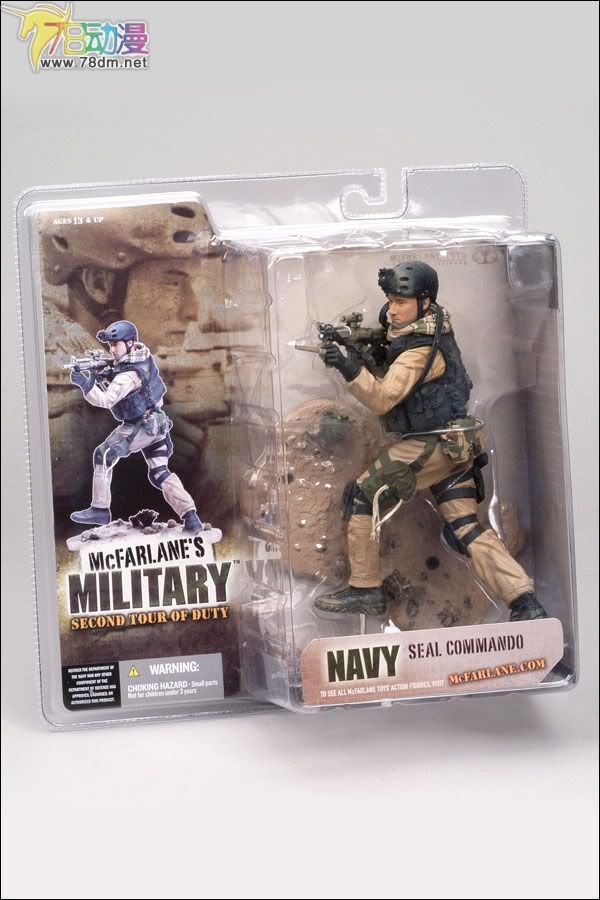 麦克法兰系列玩具 兵人系列 麦克法兰兵人 2ND TOUR OF DUTY NAVY SEAL COMMANDO  海豹突击队