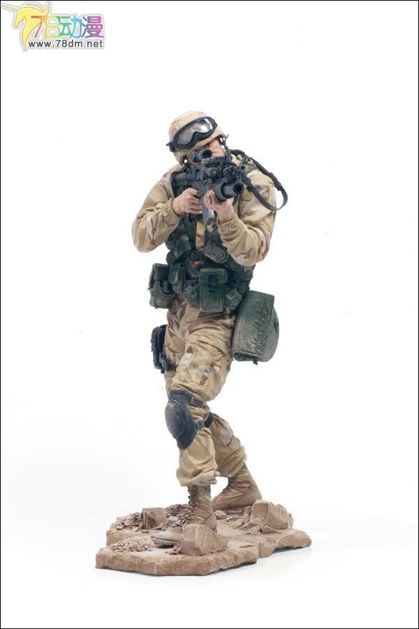 麦克法兰系列玩具 兵人系列 麦克法兰兵人 第一代 ARMY DESERT INFANTRY  沙漠突击队