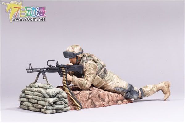 麦克法兰系列玩具 兵人系列 麦克法兰兵人 第三代 ARMY M60 MACHINE GUNNER  M60机枪手