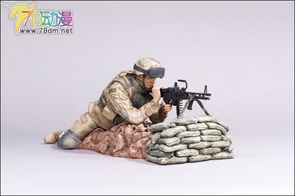 麦克法兰系列玩具 兵人系列 麦克法兰兵人 第三代 ARMY M60 MACHINE GUNNER  M60机枪手