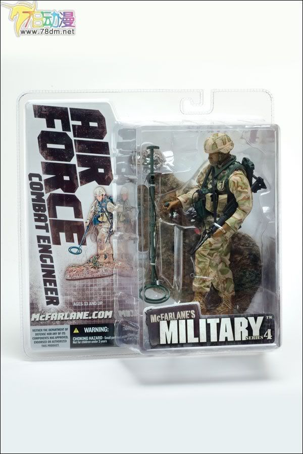 麦克法兰系列玩具 兵人系列 麦克法兰兵人 第4代 AIR FORCE COMBAT ENGINEER 空军特种工兵