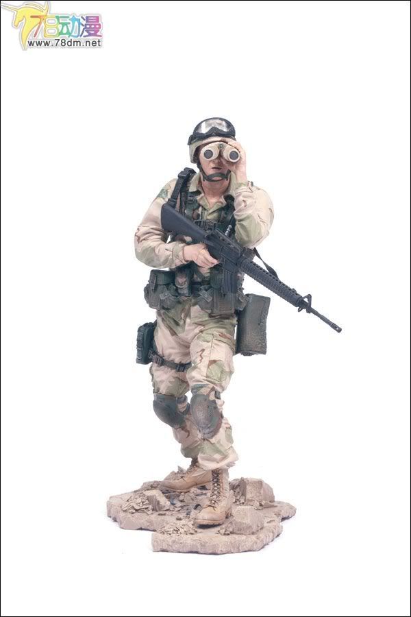 麦克法兰系列玩具 兵人系列 麦克法兰兵人 改版一代 ARMY DESERT INFANTRY 沙漠突击队