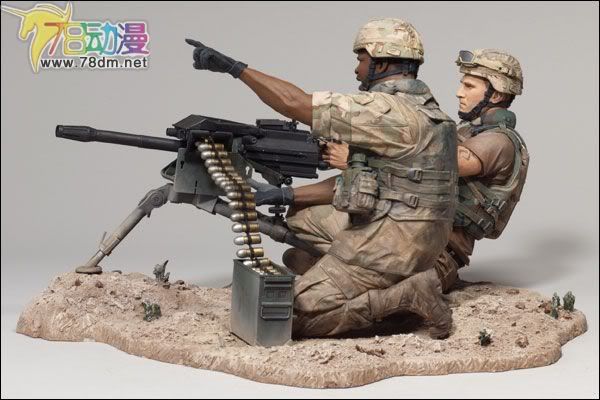 麦克法兰系列玩具 兵人系列 麦克法兰兵人 改版2代 MK-19枪手与装弹员盒装版