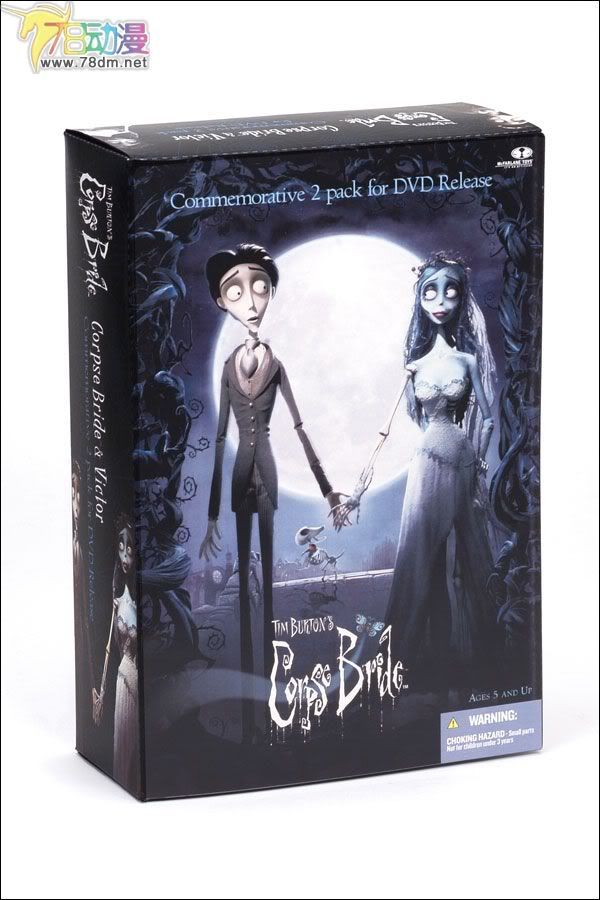 麦克法兰系列玩具 电影系列的俱乐部版、特别版、重涂版等玩具 CORPSE BRIDE 2-PACK  僵尸新娘2件套