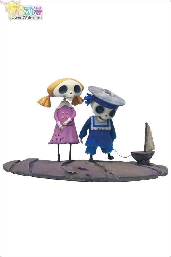 麦克法兰系列玩具 电影系列 僵尸新娘可动人偶系列 SKELETON BOY & GIRL 骷髅男孩女孩