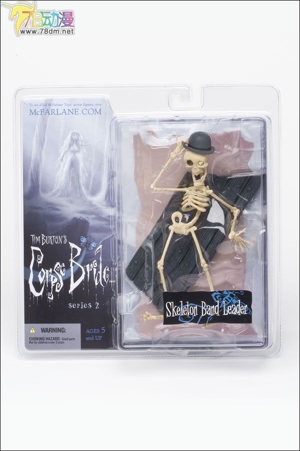 麦克法兰系列玩具 电影系列 僵尸新娘可动人偶系列2 SKELETON BAND LEADER 骷髅首领