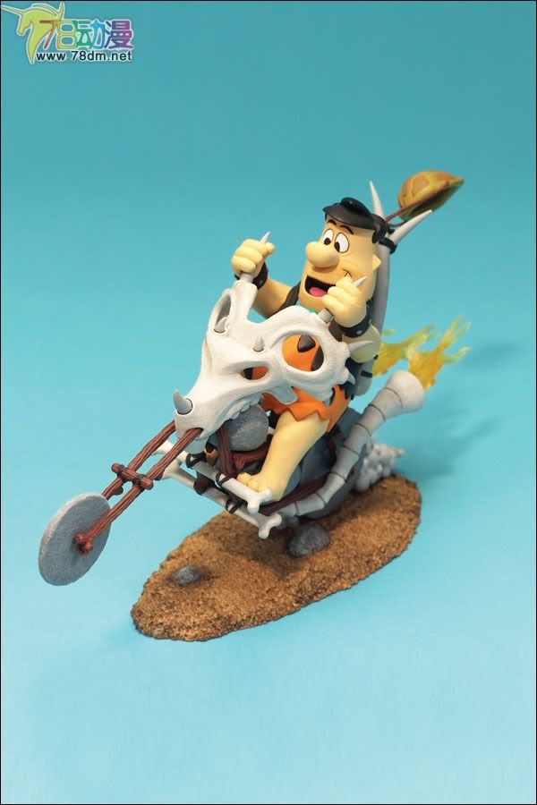 麦克法兰系列玩具 电影系列 汉娜芭芭拉卡通系列1 FRED FLINTSTONE ON CHOPPER  摩登原始人
