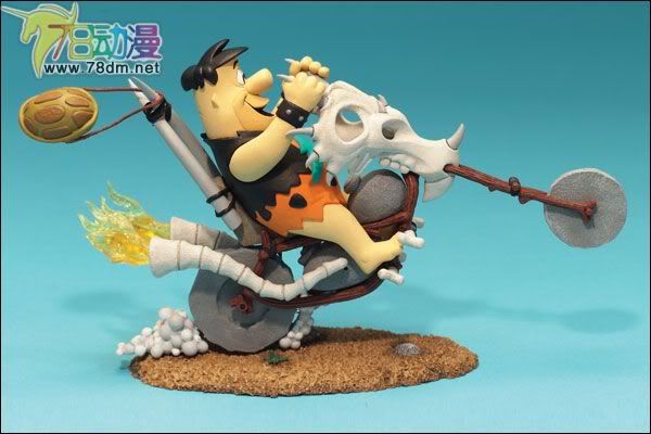 麦克法兰系列玩具 电影系列 汉娜芭芭拉卡通系列1 FRED FLINTSTONE ON CHOPPER  摩登原始人