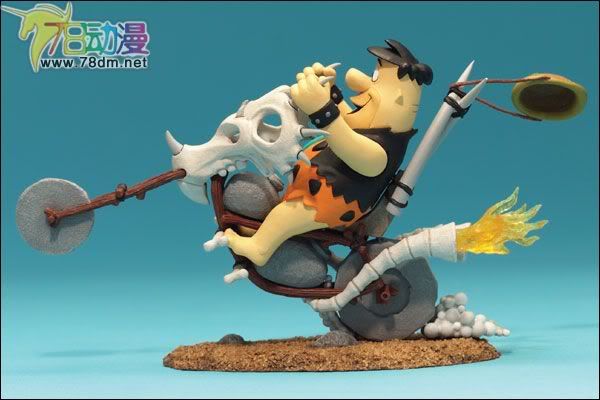 麦克法兰系列玩具 电影系列 汉娜芭芭拉卡通系列1 FRED FLINTSTONE ON CHOPPER  摩登原始人