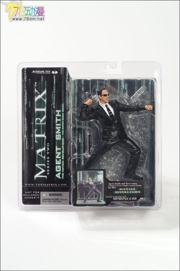 麦克法兰系列玩具 电影系列 黑客帝国第2代 AGENT SMITH 雨中决斗干探史密斯