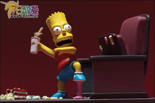 麦克法兰系列玩具 电影系列 辛普森一家 电影版 MOVIE MAYHEM BART 巴特电影暴力版