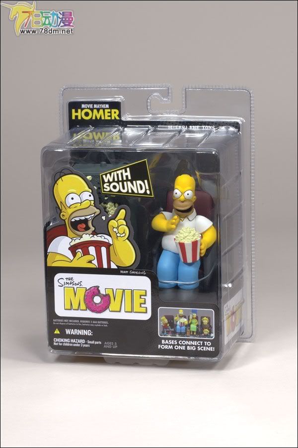麦克法兰系列玩具 电影系列 辛普森一家 电影版 MOVIE MAYHEM HOMER 荷马电影暴力版