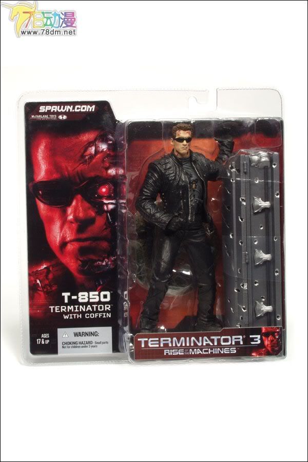 麦克法兰系列玩具 电影系列 终结者3 T-850 TERMINATOR WITH COFFIN 扛棺材的T-850终结者