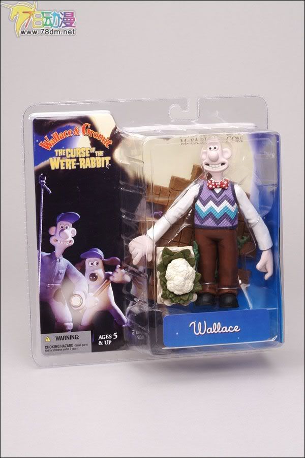 麦克法兰系列玩具 电影系列 超级无敌掌门狗 可动人形系列 WALLACE (A pose) 华莱士A造型