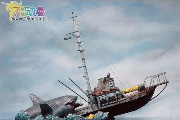 麦克法兰系列玩具 电影发狂系列 MM系列 第4代 JAWS DELUXE BOXED SET(大白鯊豪華盒套裝) 