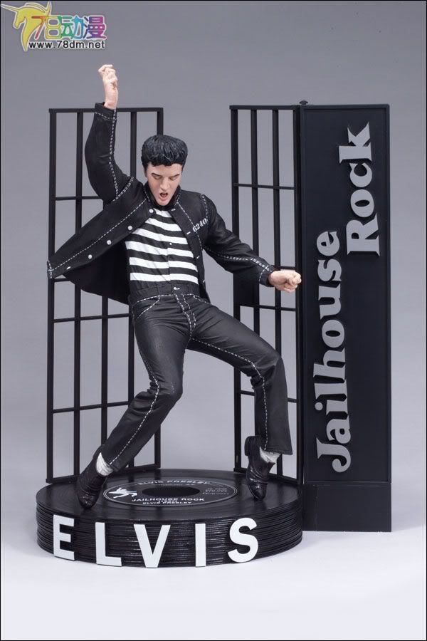 麦克法兰系列玩具 音乐系列的俱乐部版、特别版、重涂版等玩具 ELVIS PRESLEY (JAILHOUSE ROCK)  猫王