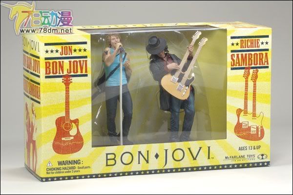 麦克法兰系列玩具 音乐系列的俱乐部版、特别版、重涂版等玩具 BON JOVI双人套装版