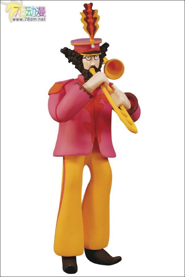 麦克法兰系列玩具 音乐系列 披头士乐队(甲壳虫) 黄色潜水艇 第二代 JOHN WITH THE BULLDOG
