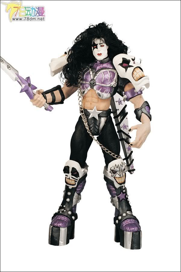 麦克法兰系列玩具 音乐系列 KISS乐队 第2代 PAUL STANLEY WITH THE JESTER