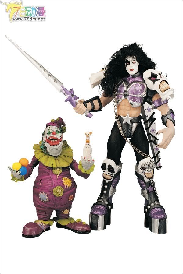 麦克法兰系列玩具 音乐系列 KISS乐队 第2代 PAUL STANLEY WITH THE JESTER