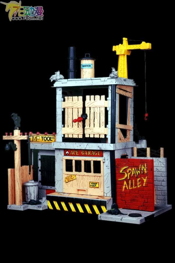 麦克法兰系列玩具 再生侠系列 第一代 SPAWN ALLEY ACTION PLAYSET
