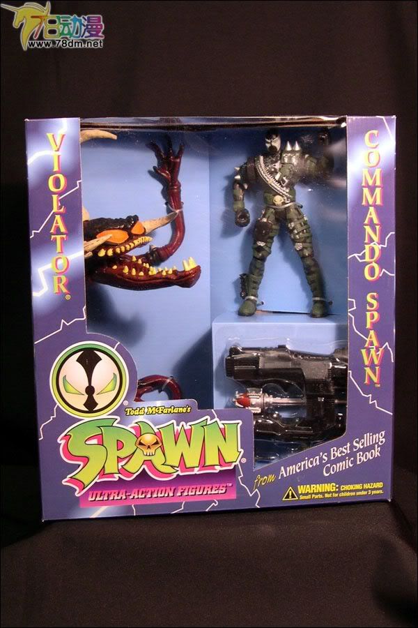 麦克法兰系列玩具 再生侠系列 COMMANDO SPAWN AND VIOLATOR TWO-PACK 突击队再生侠与三角魔双人套装版