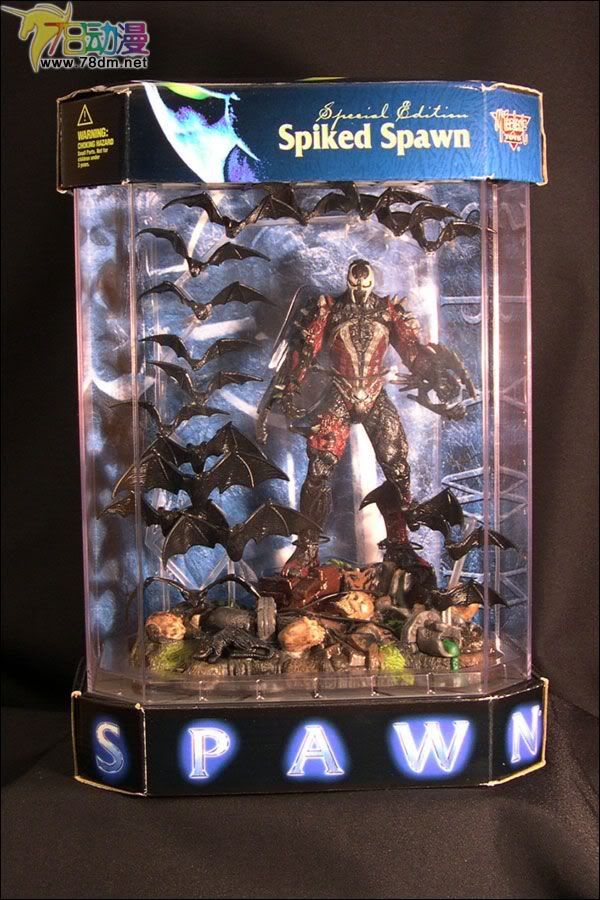 麦克法兰系列玩具 再生侠系列 SPIKED SPAWN IN DISPLAY CASE  SPIKED再生侠