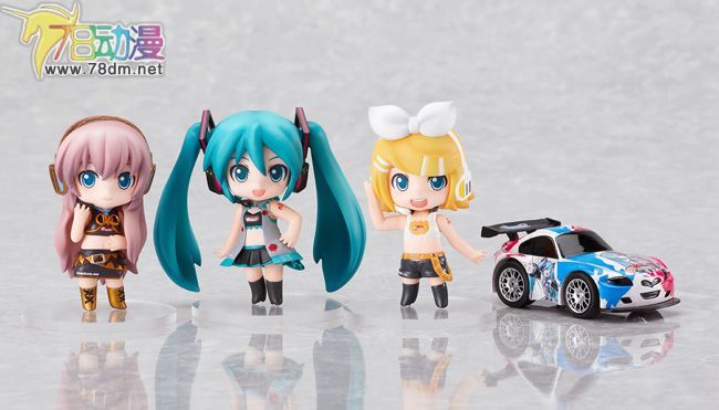 Nendoroid Q版粘土系列 迷你系列 NO.p15 初音/镜音/巡音 RQ 赛车女郎