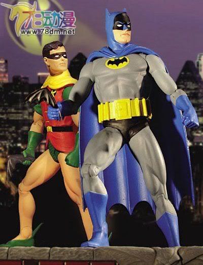DC Direct 可动玩具 经典Silverage系列 Batman & Robin 蝙蝠侠与罗宾